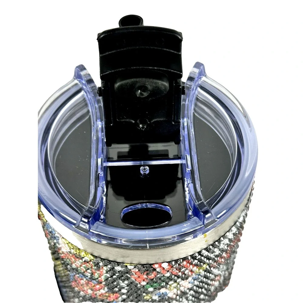 Von Dutch Rhinestone Tumbler Y2K Bling Cup Glam Sparkle Travel Mug